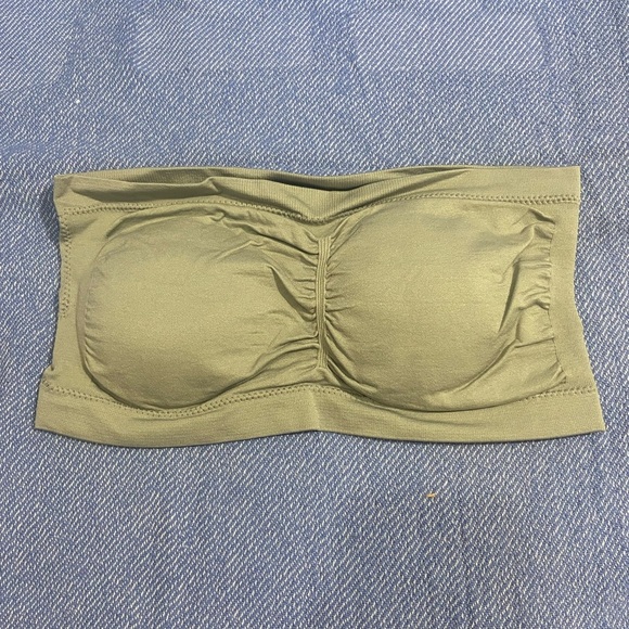 NIP Gray Wire-free Strapless Seamless Stretchy Bra - Picture 1 of 7